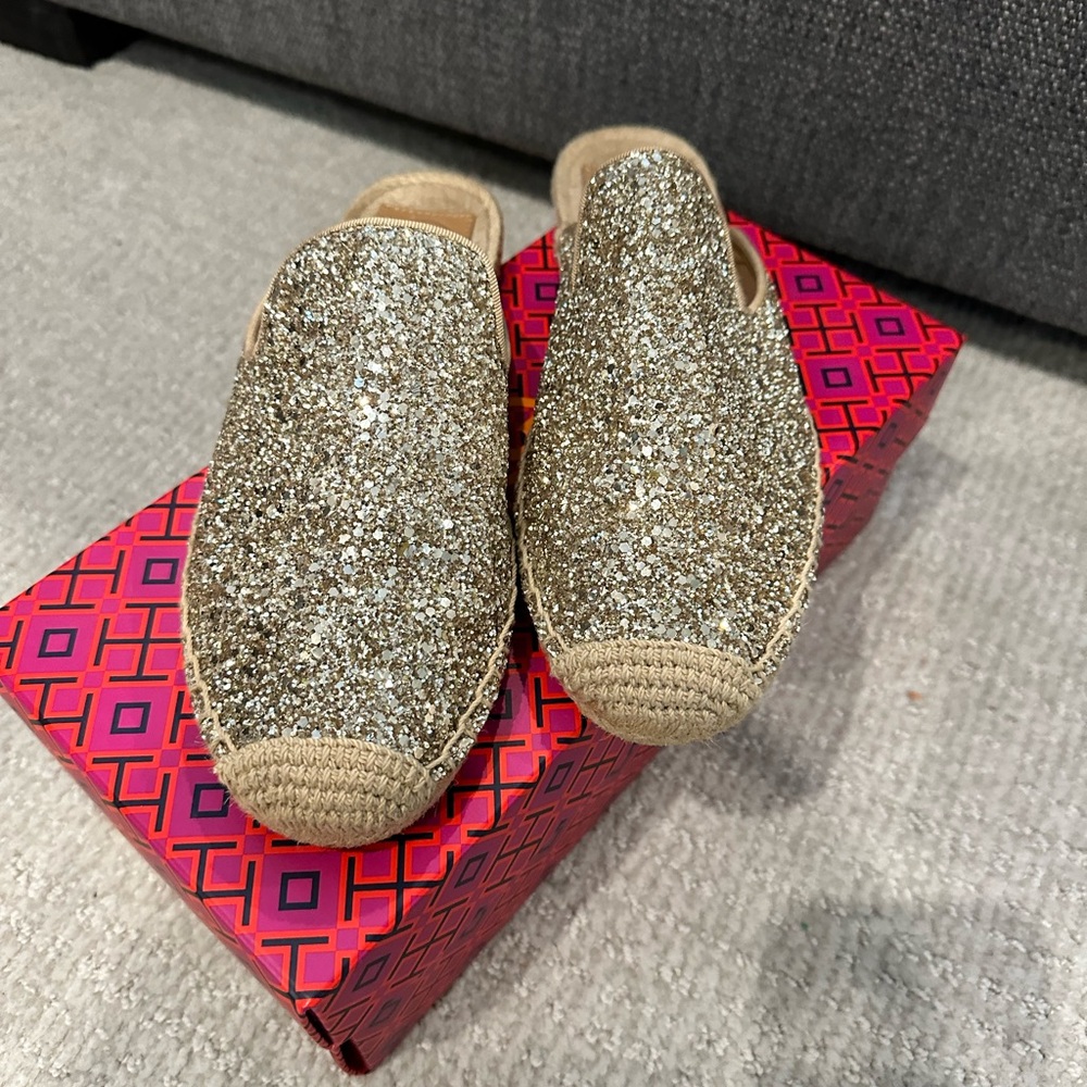 ✨Tory Burch Max Glitter Espadrille Slide 🥂 - Picture 5 of 8